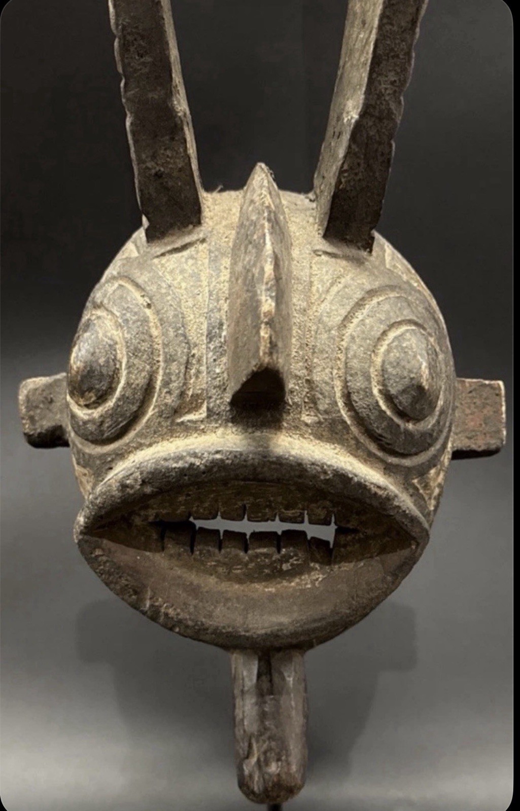 Primitive Mossi Animal Mask Burkina Faso-H27 Inch -W7 Inch-20 Century
