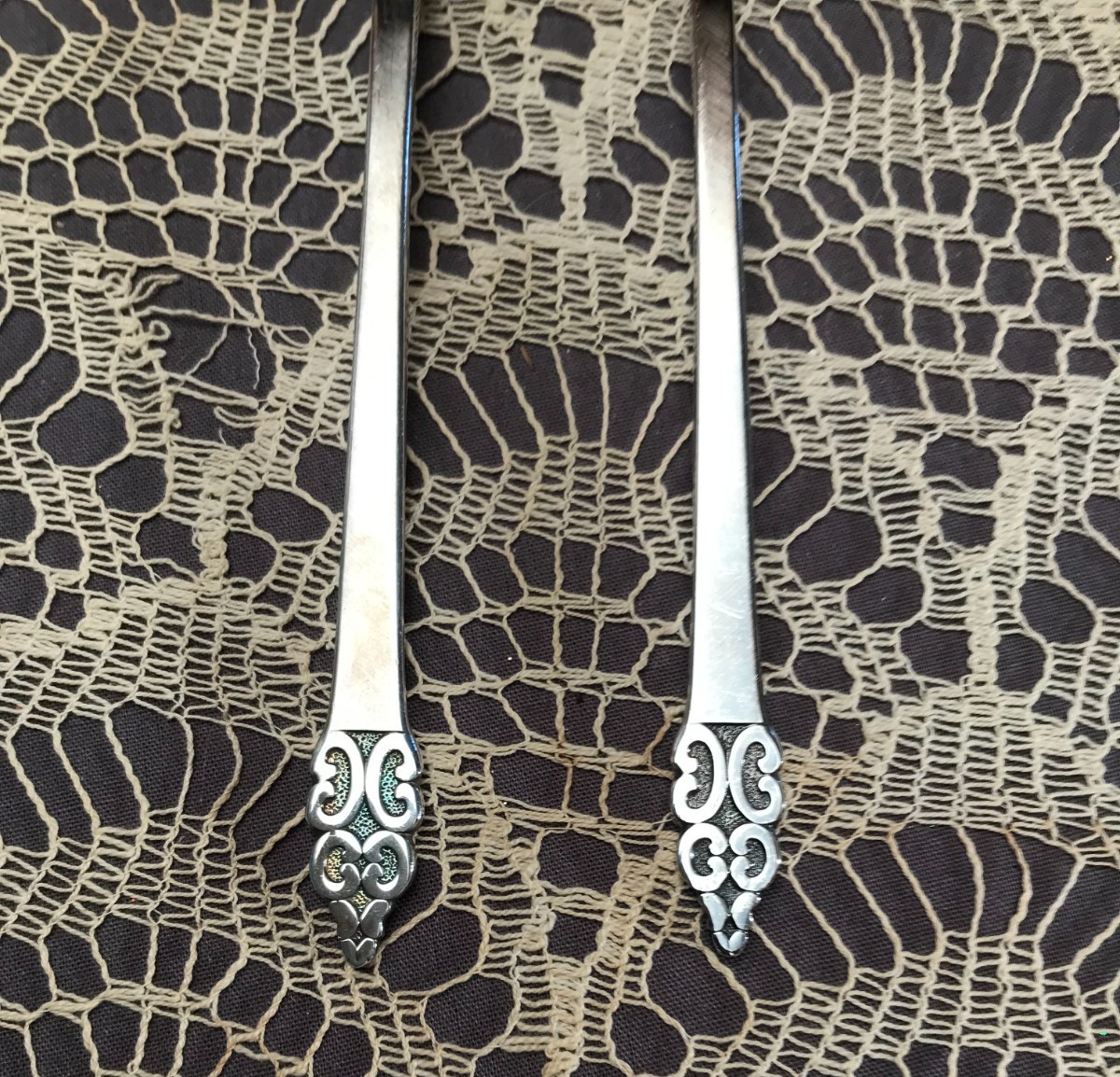 1968 International Silver Triumph Dinner Forks Set of Two Silverplate Vintage