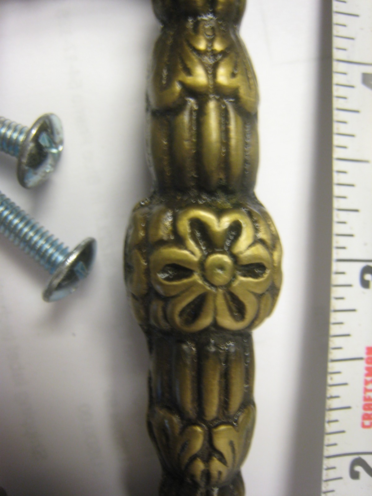 5 Pineapple Drawer Pull Solid Brass Cabinet Hardware Handle Vintage 3-1/2″ C-C