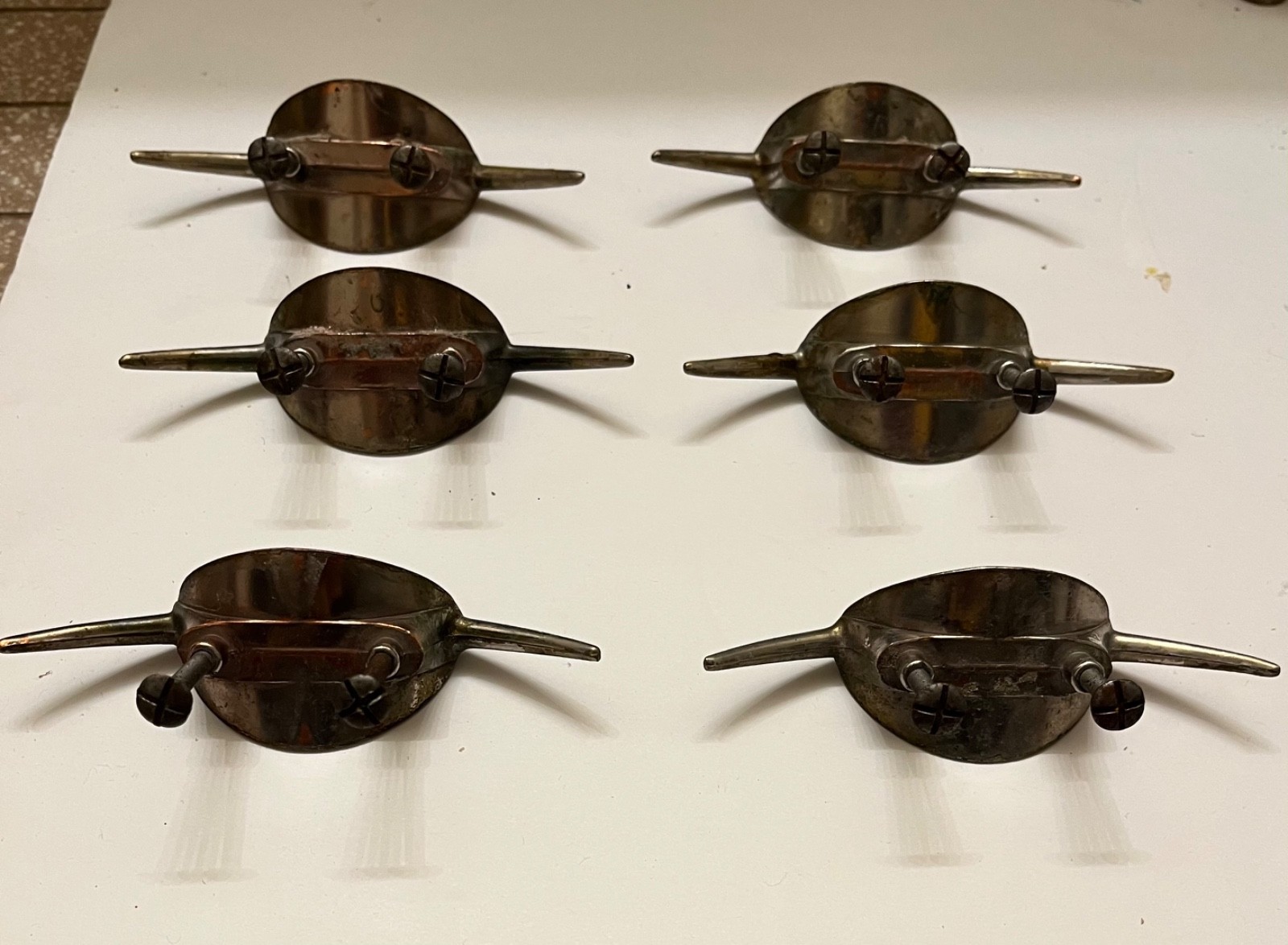 Mid Century Furniture Pulls Handles – Atomic / Space Age ( 6 )