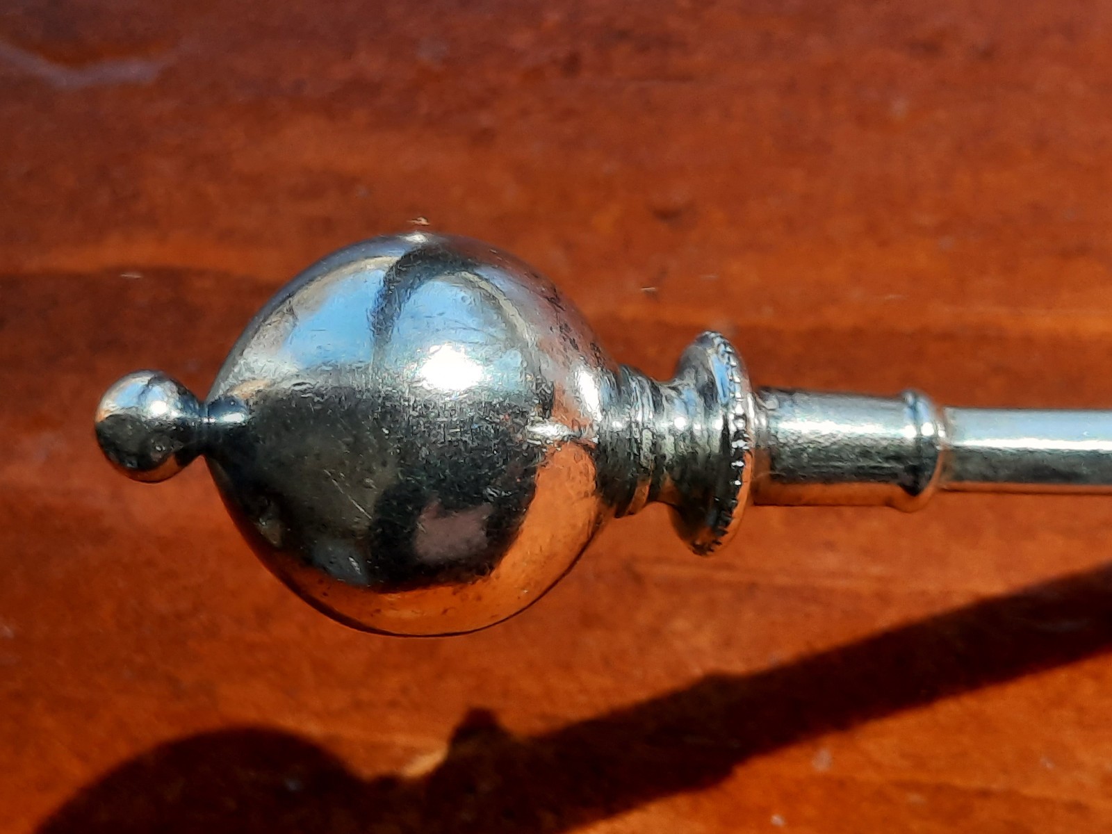 Sterling Silver George Sharp Ball End Medusa Spouted Ladle, Mono M