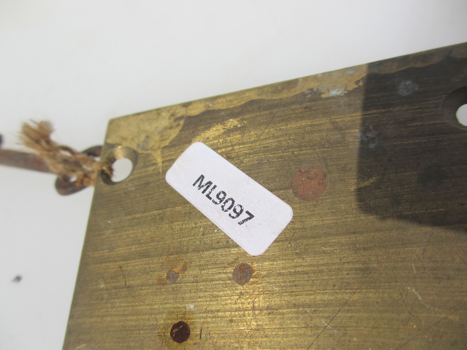 Antique Brass Cabinet Lever Lock Catch Cupboard Chest Drawer Bolt Iron Key Old