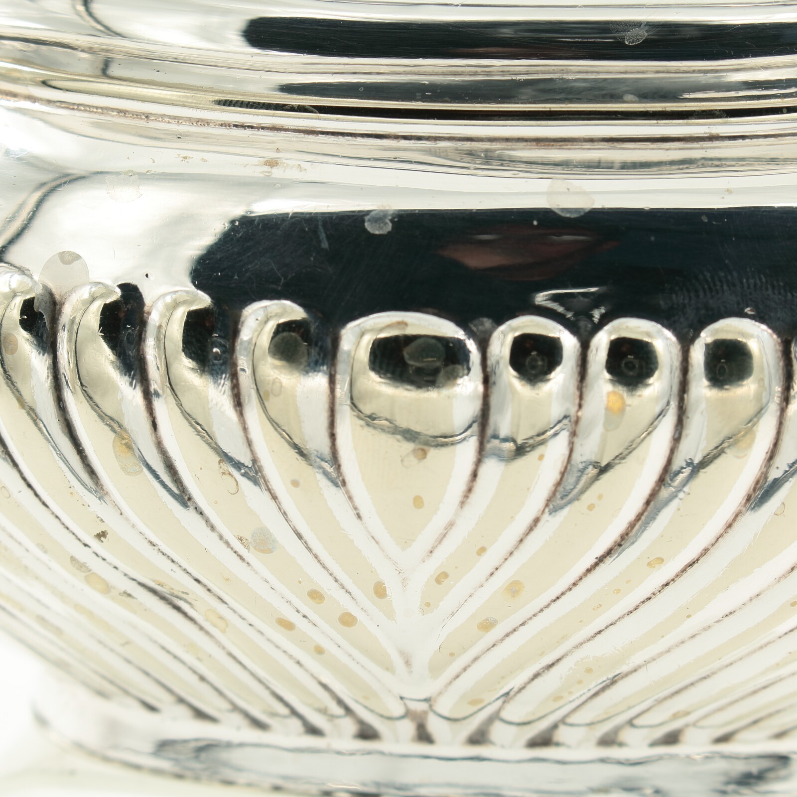 Antique Silver Plated Tea Set Half Reed Design by Robert Pringle of London