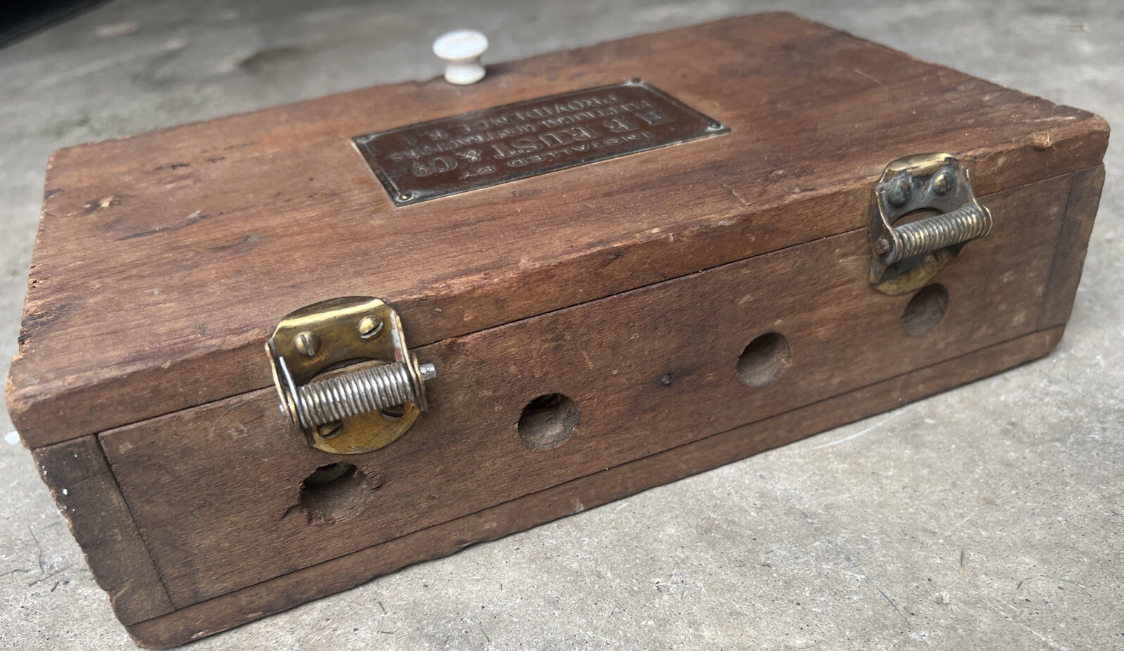 H. B. Rust Co. Electrical Contractors Providence R.I., Historical Rare 11x7x3
