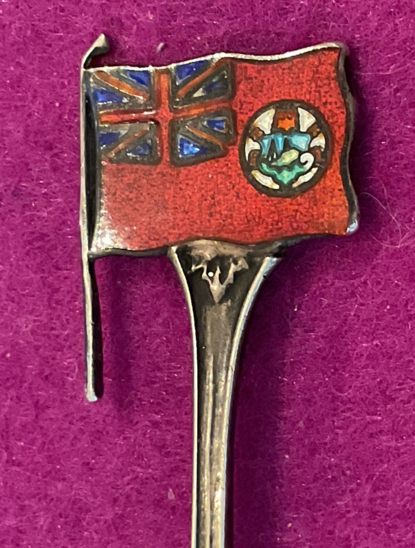 Bermuda Enamel Flag United Kingdom England 4″ Sterling Souvenir Spoon by BMCo