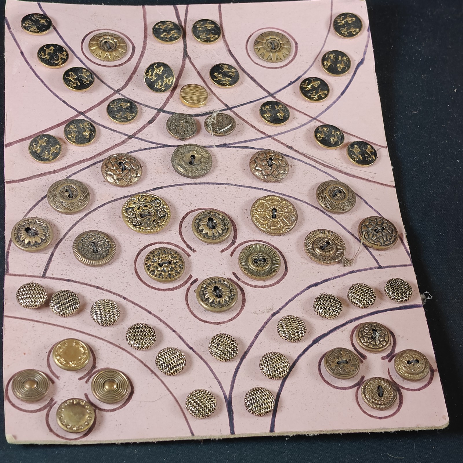 Collection Lot Antique And Vintage Buttons Victorian