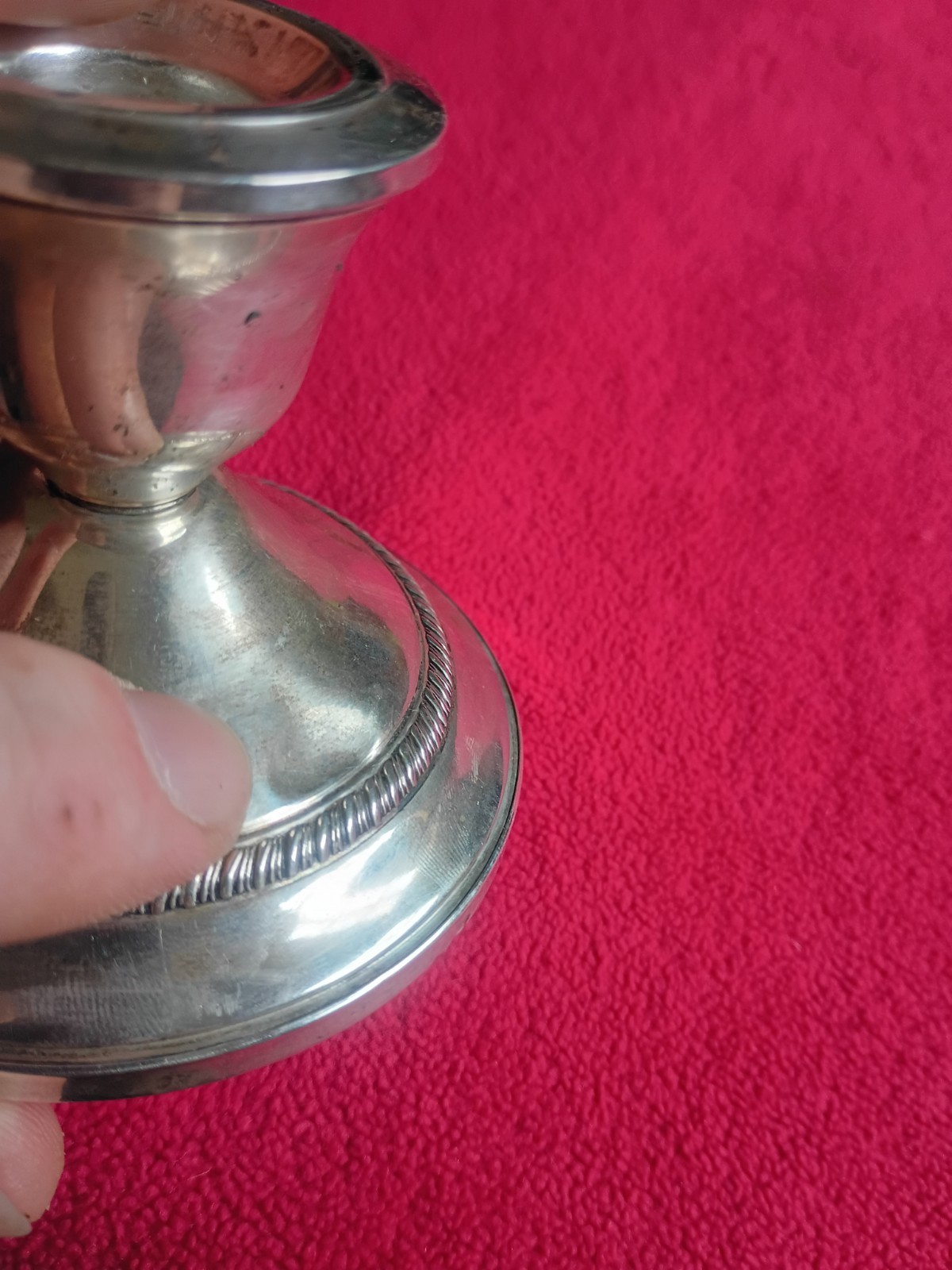 pair of weighted sterling silver candlesticks See Photos Read Description