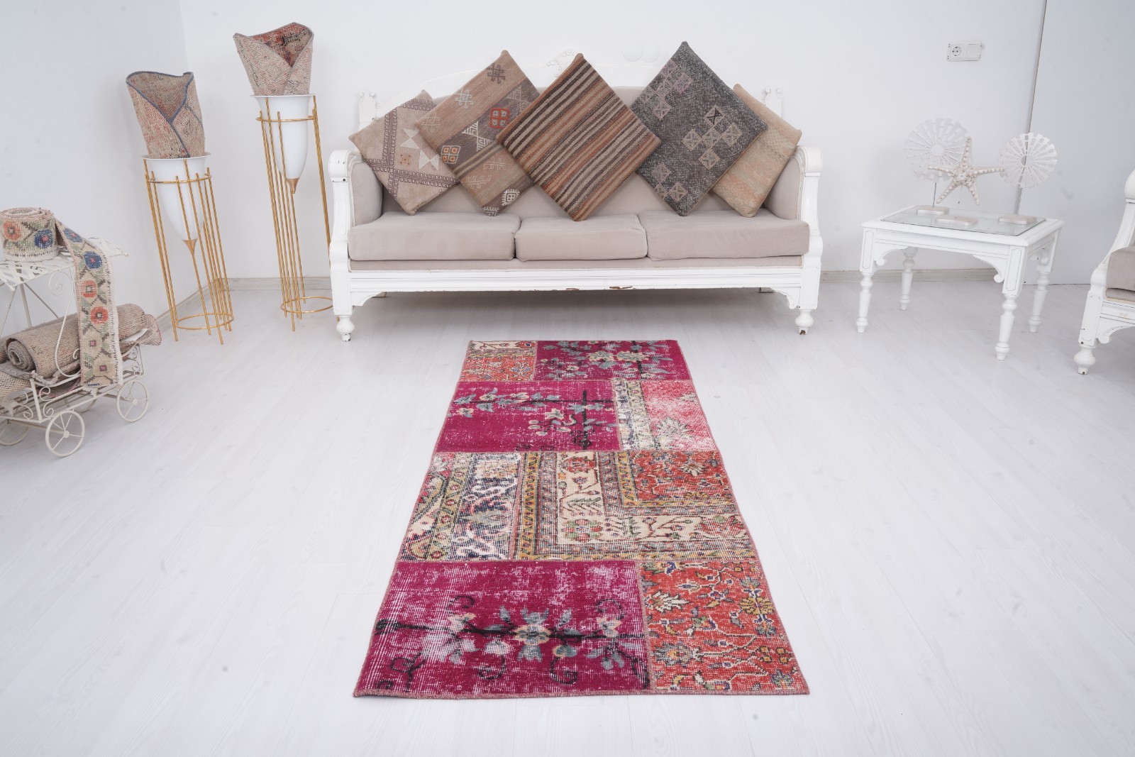3×6 Turkish Rug Oushak Area Rug Vintage Rug Antique Rug Organic Rug 295