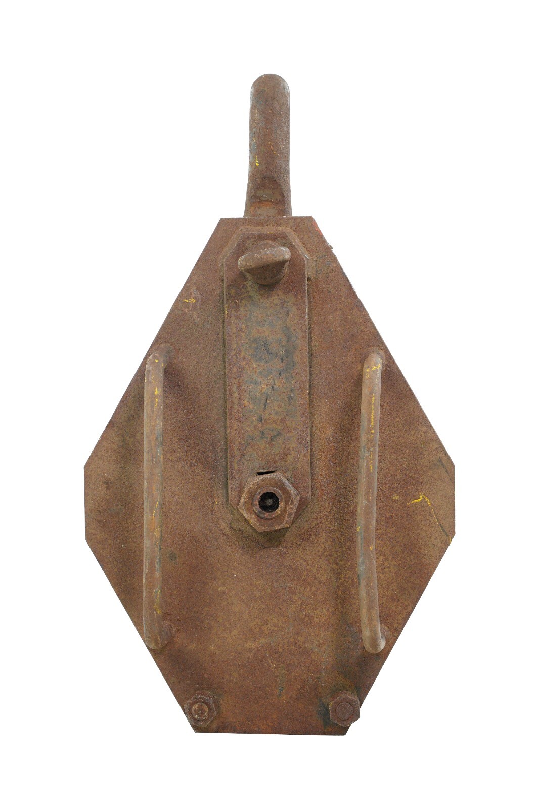 Vintage 29 in. Steel Loop Pulley with 2 Wheels