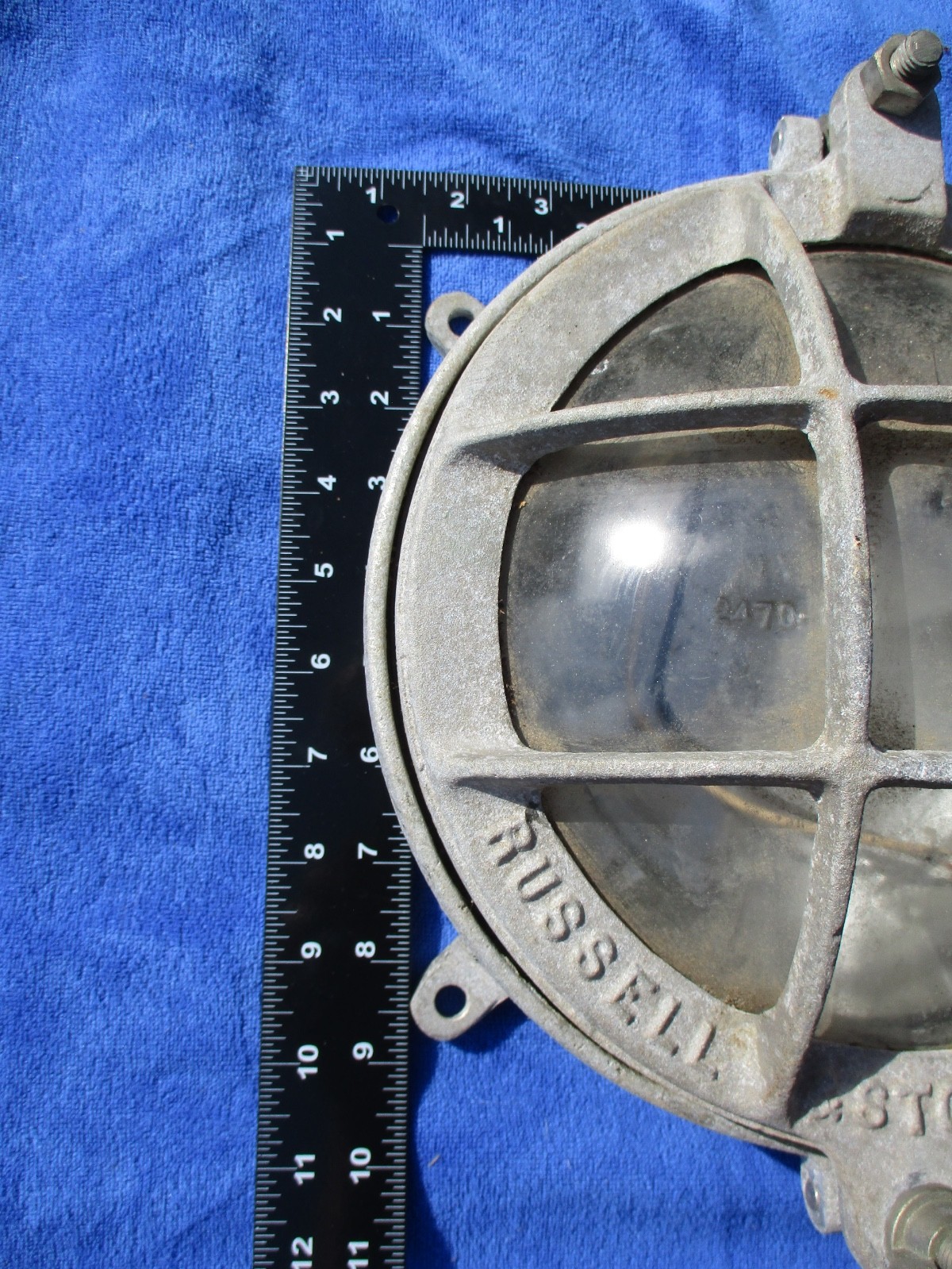 Russell Stoll Aluminum Explosion-Proof Cargo Bulkhead Light (NOS)