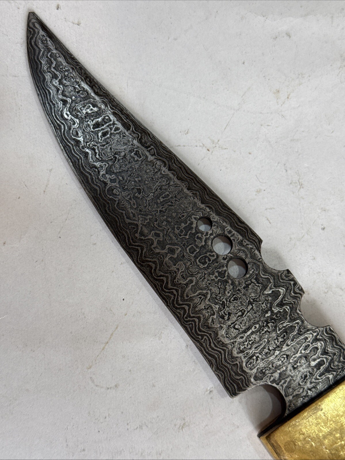 New Chefs Kitchen Damascus Knife Dagger Natural Bone Grips length 26 Cms
