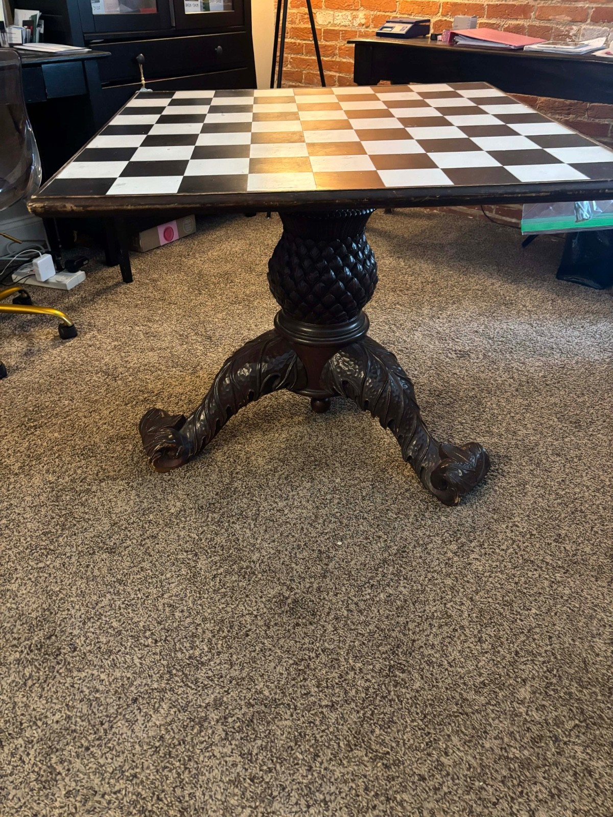 Mackenzie Childs courtly check kitchen table