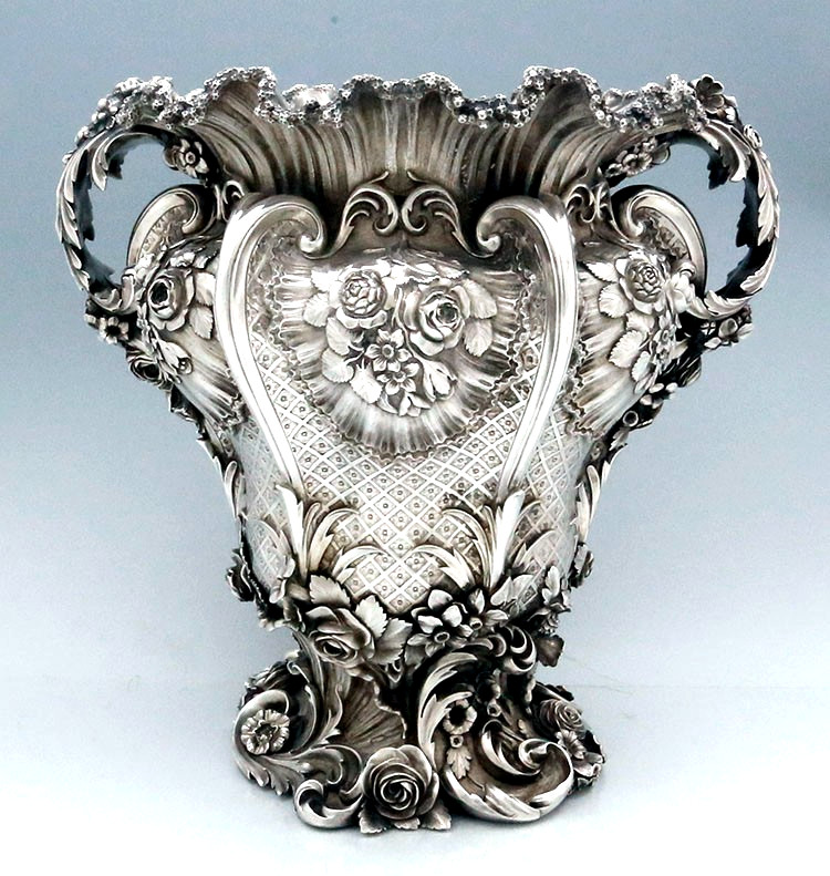 English Sterling Silver Wine Cooler by Benjamin Smith 1827