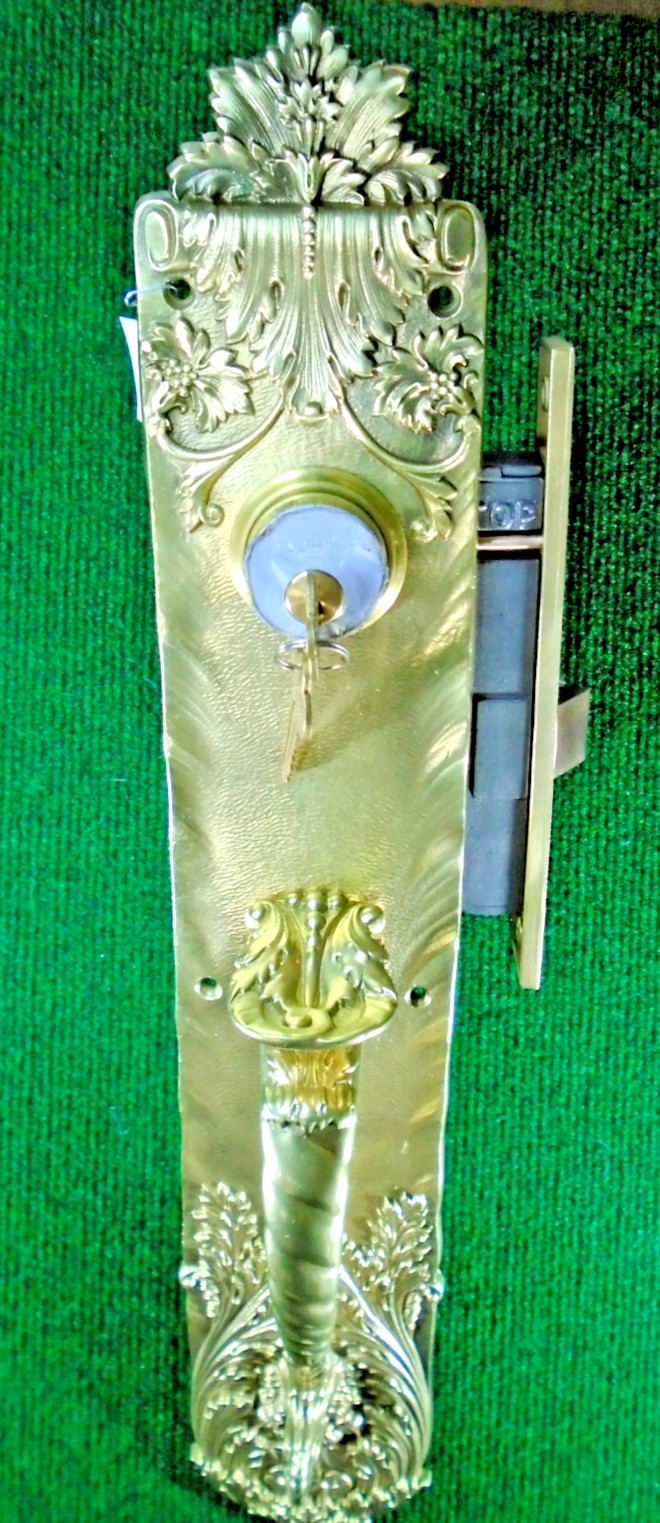 1899 ‘VEROCCHIO’ ENTRY DOOR SET RUSSELL & ERWIN RESTORED (11213)