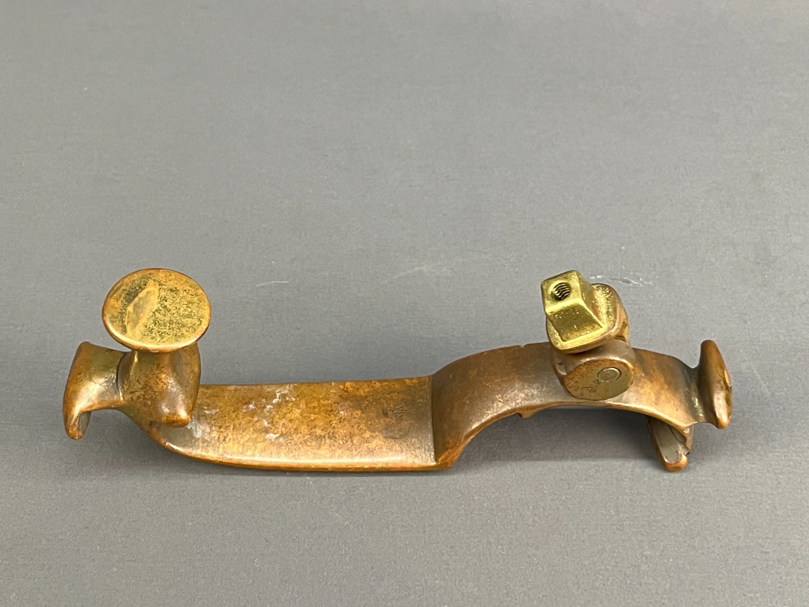 Vintage Virginia Metal Crafters Solid Brass 7 3/4″ Door Knocker (1H)
