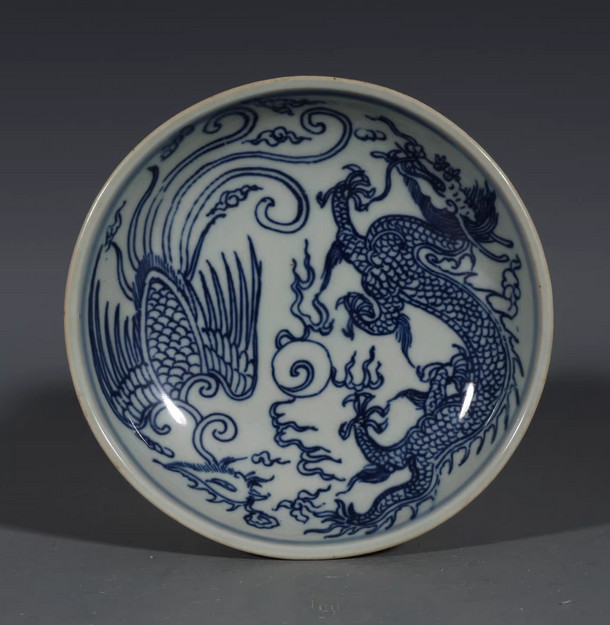 Rare Collectable Art Handmade Painting Blue White Porcelain Plate