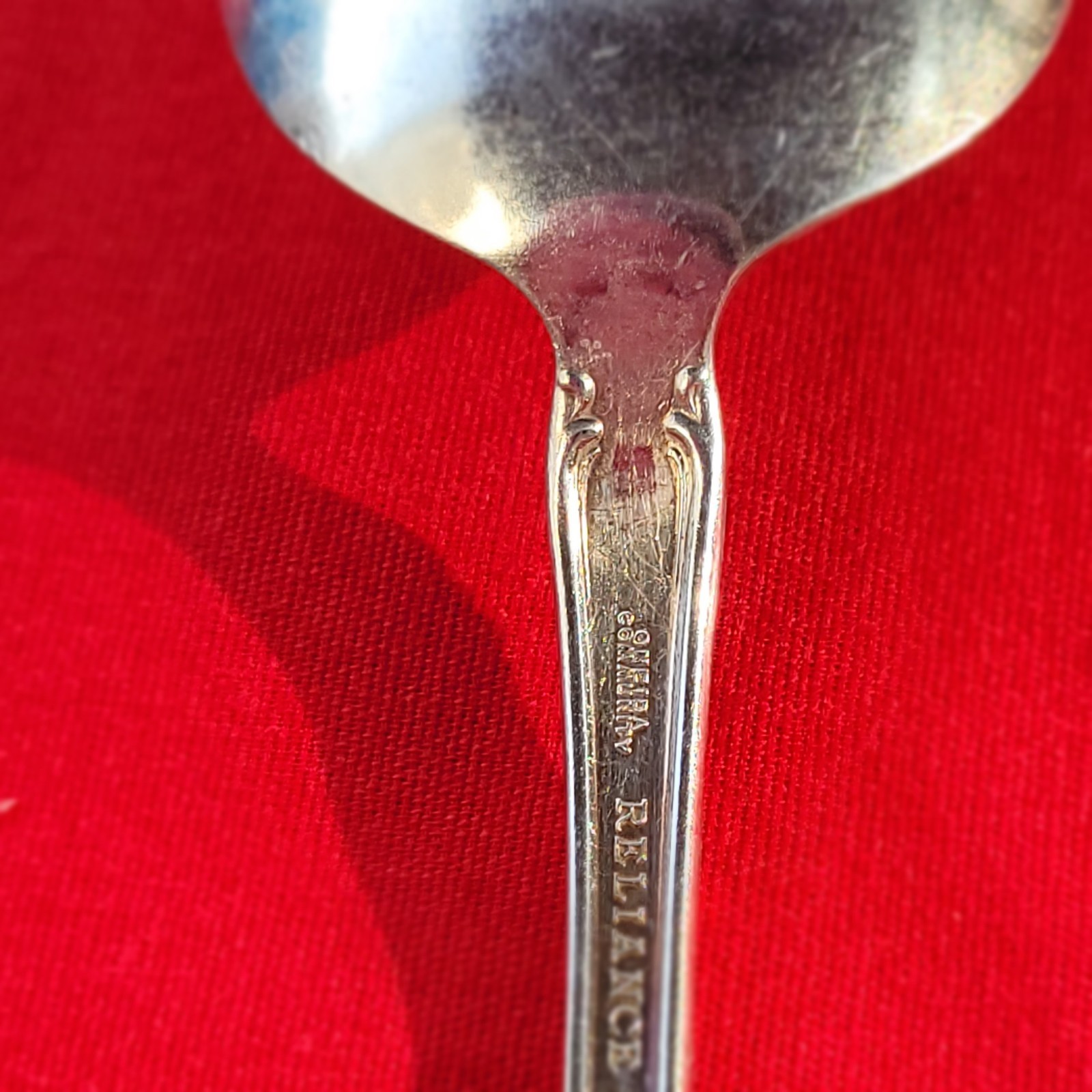 VTG Oneida Community Reliance Plate A1 Floral Serving Spoon Silverplate WB#10