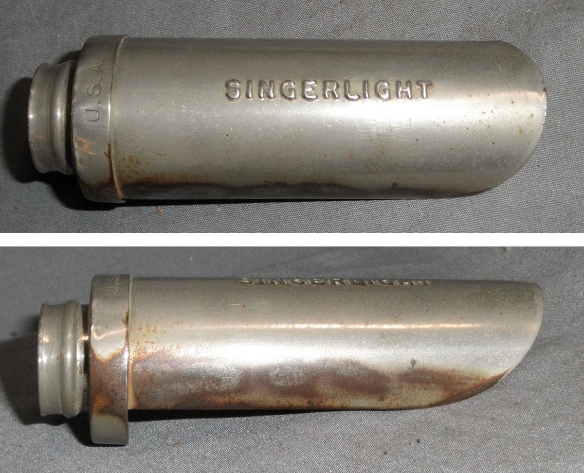 Antique Singerlight 66 99 128 Sewing Machine Lamp Light Metal Shroud Hood 1920s