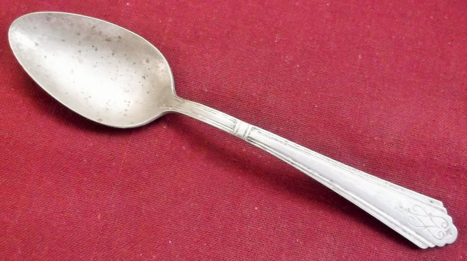 Winthrop/Crusader Silver Plate Drexel/Festive Pattern 1929 Soup Spoon IS 7.25″