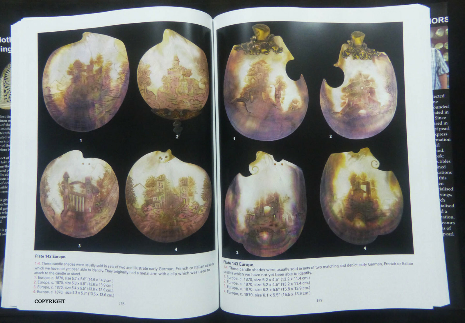 IMPORTANT REFERENCE BOOK : MOTHER OF PEARL CARVINGS OF THE WORLD BY M & D MEYER