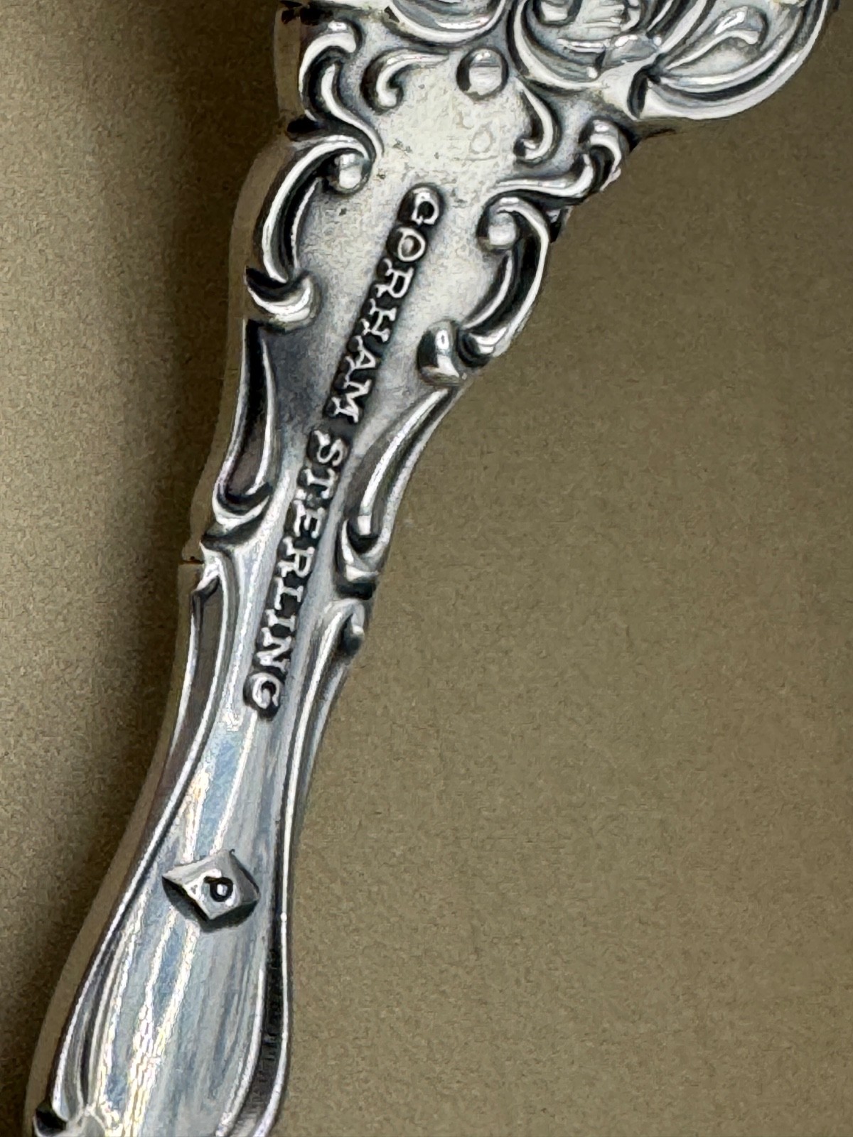 Strasbourg Gorham Silver Place Sized Fork P 7-1/2″ Long in mint condition