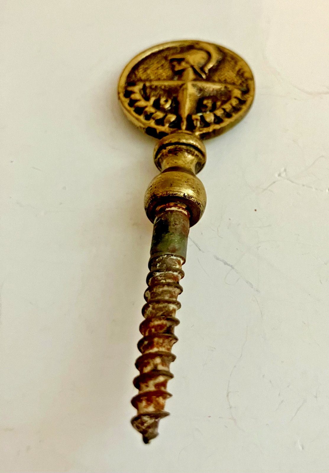 1951 DESOTO SCREW IN BRASS FINIAL – DECORATIVE?