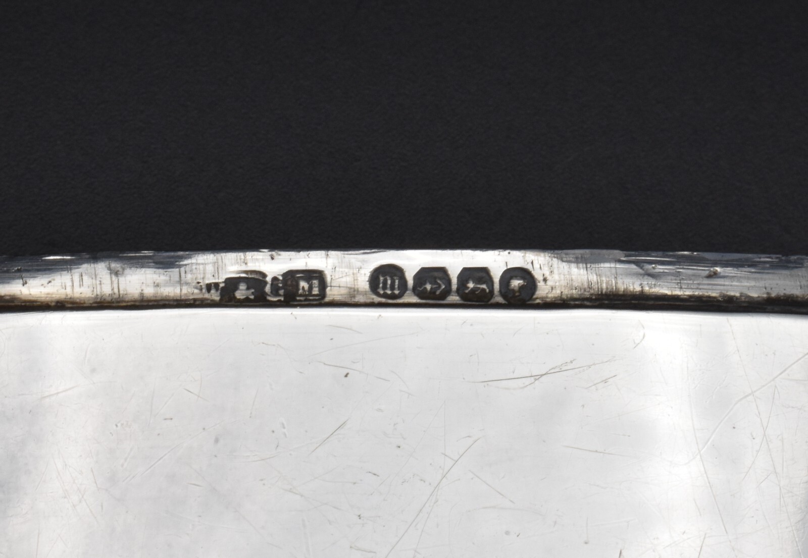 Antique Victorian Solid Silver Card Case 1886