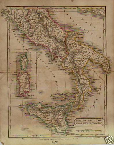 dr butlers ancient map 1826 – italie antiqvae