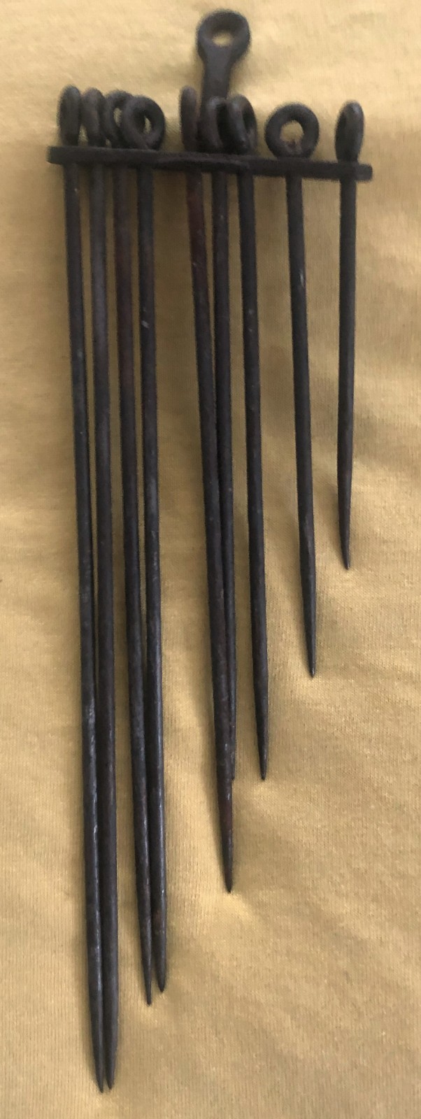 Scarce Cast Iron Skewers for Spit-Roasting, 1860-1875 Probably Philadelphia