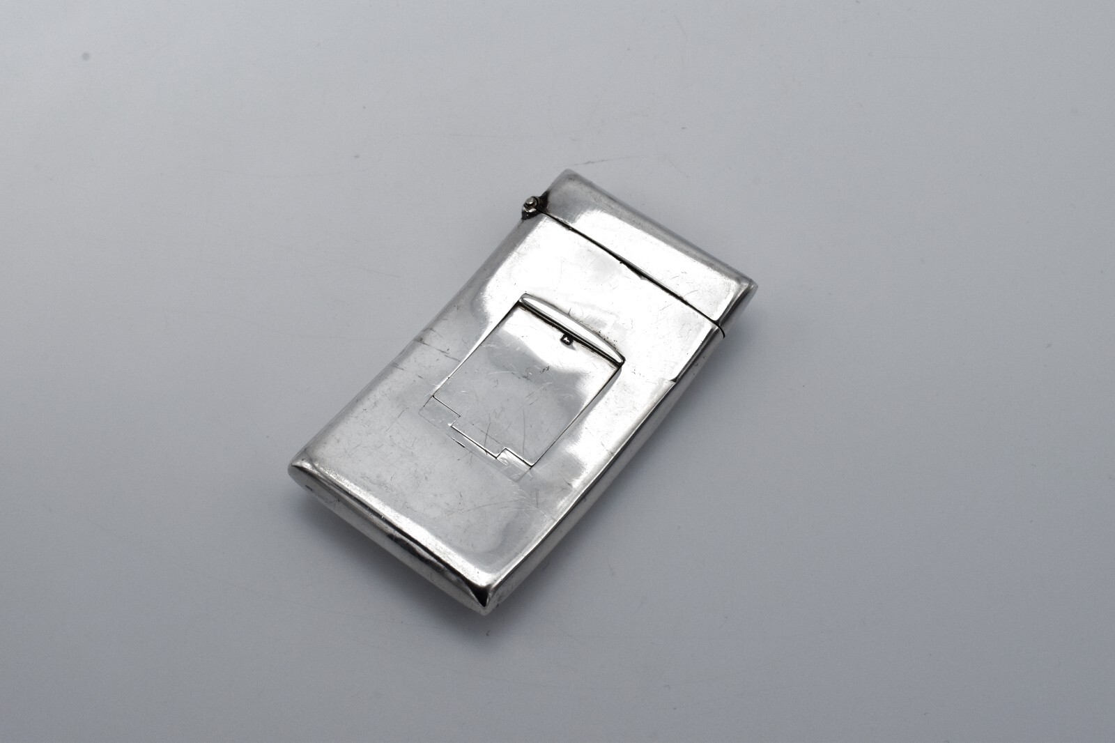 Edwardian Sterling Silver Combination Card Case Stamp Holder 1904