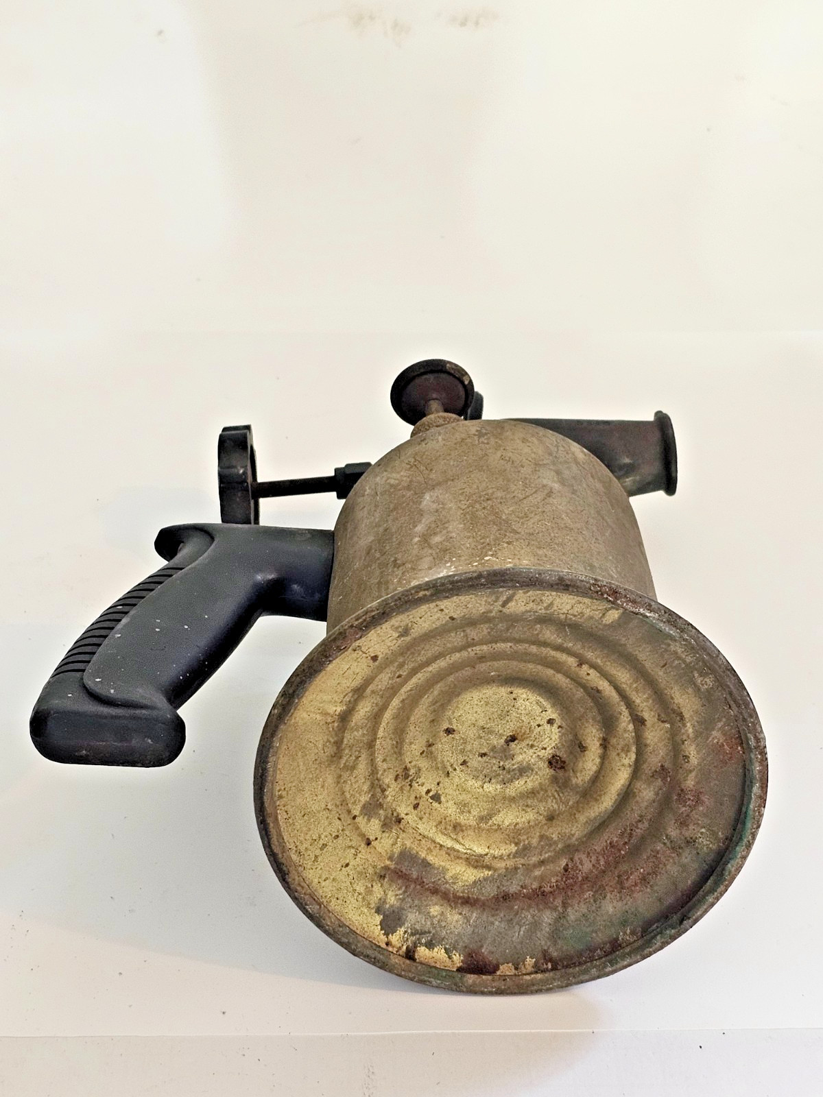 VINTAGE INDUSTRIAL DUNLAP MODEL 5544 GASOLINE BRASS & STEEL BLOW TORCH