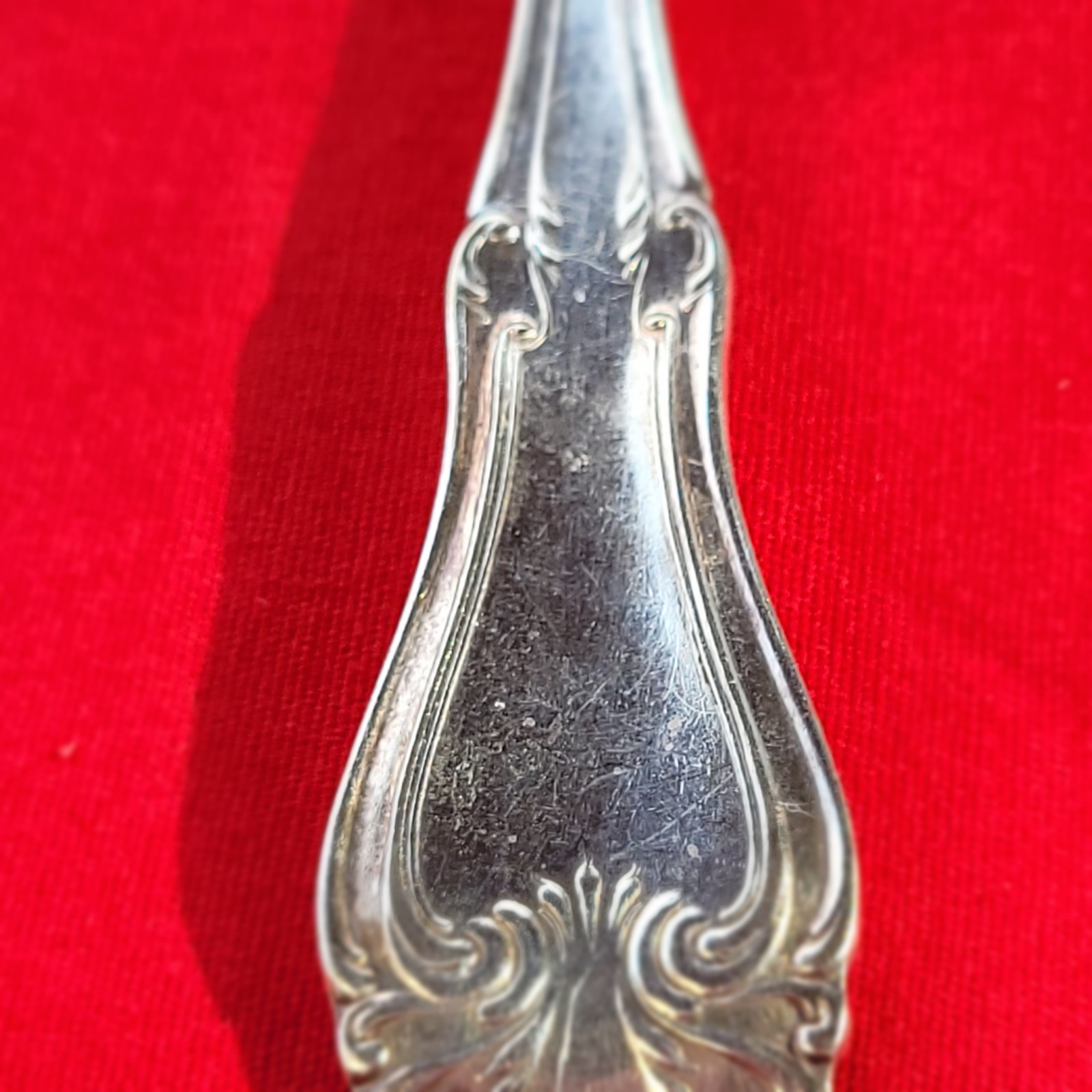 VTG Oneida Community Reliance Plate A1 Floral Serving Spoon Silverplate WB#10