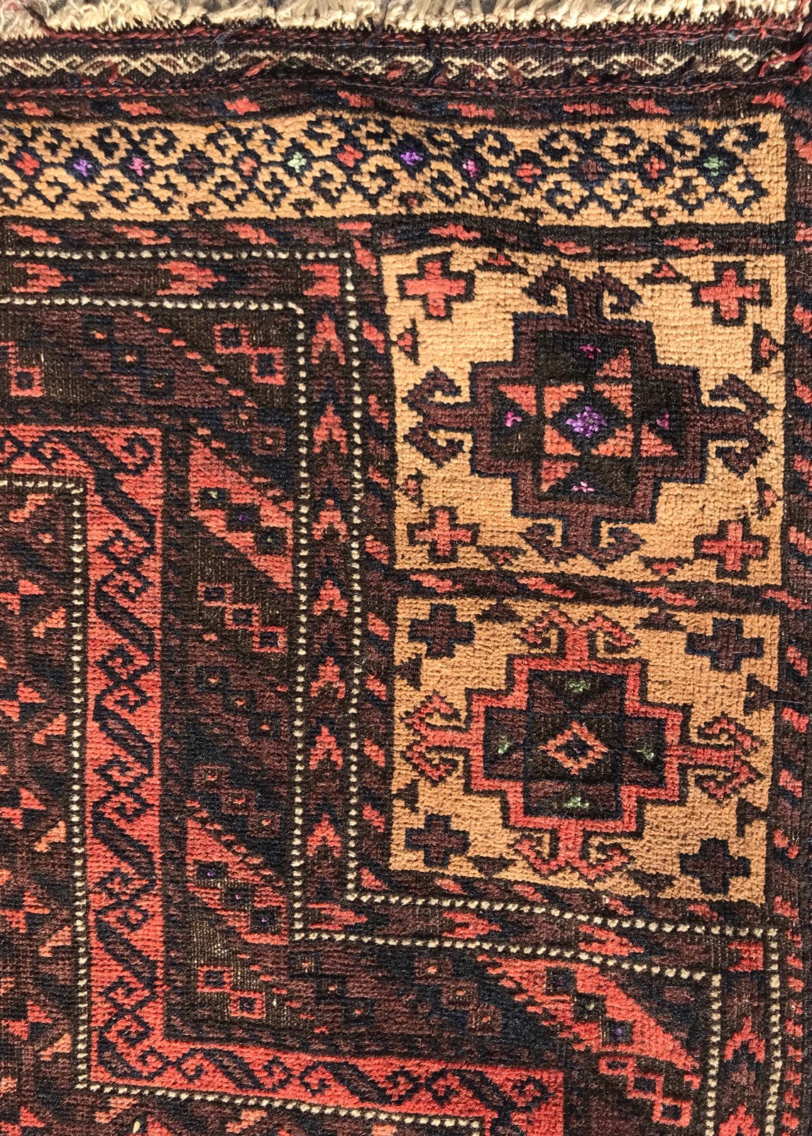 AN ABSOLUTE BEAUTY ON PRAYER BALUCHSTAN TRIBAL RUG