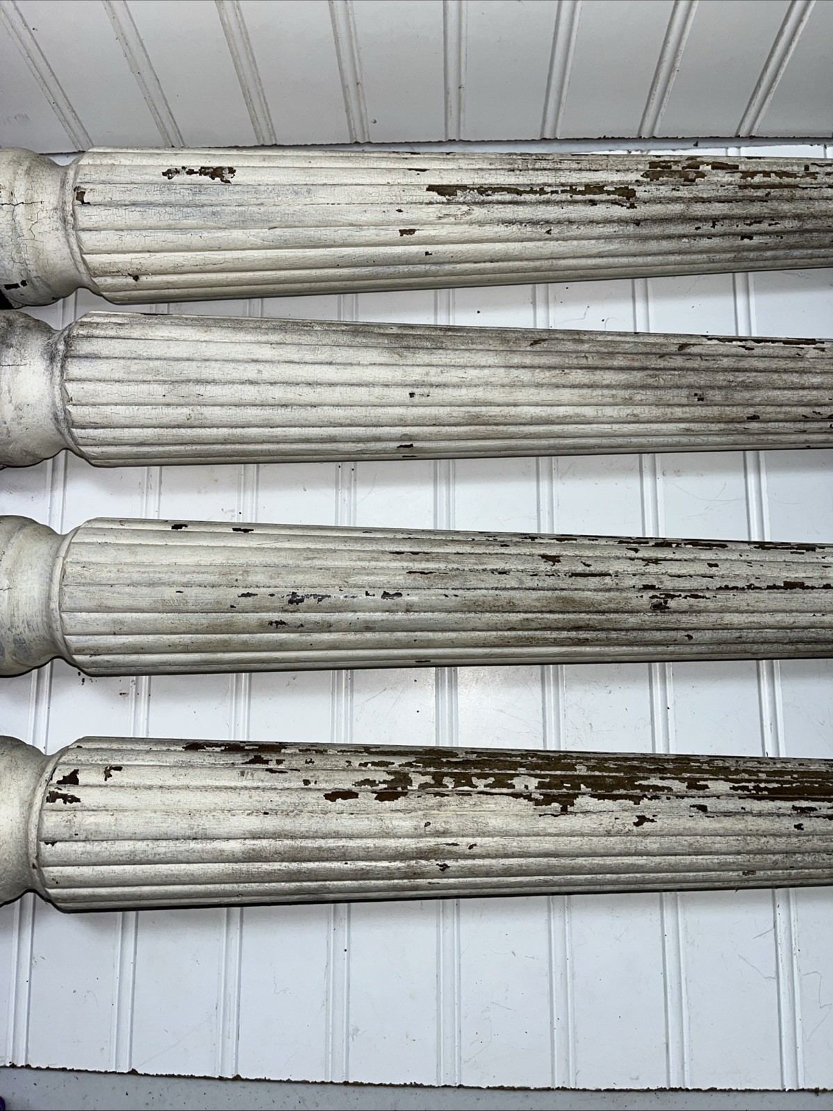 Set of 4 Solid Wood Dining Kitchen Table Legs 28.5″ tall Antique Salvaged