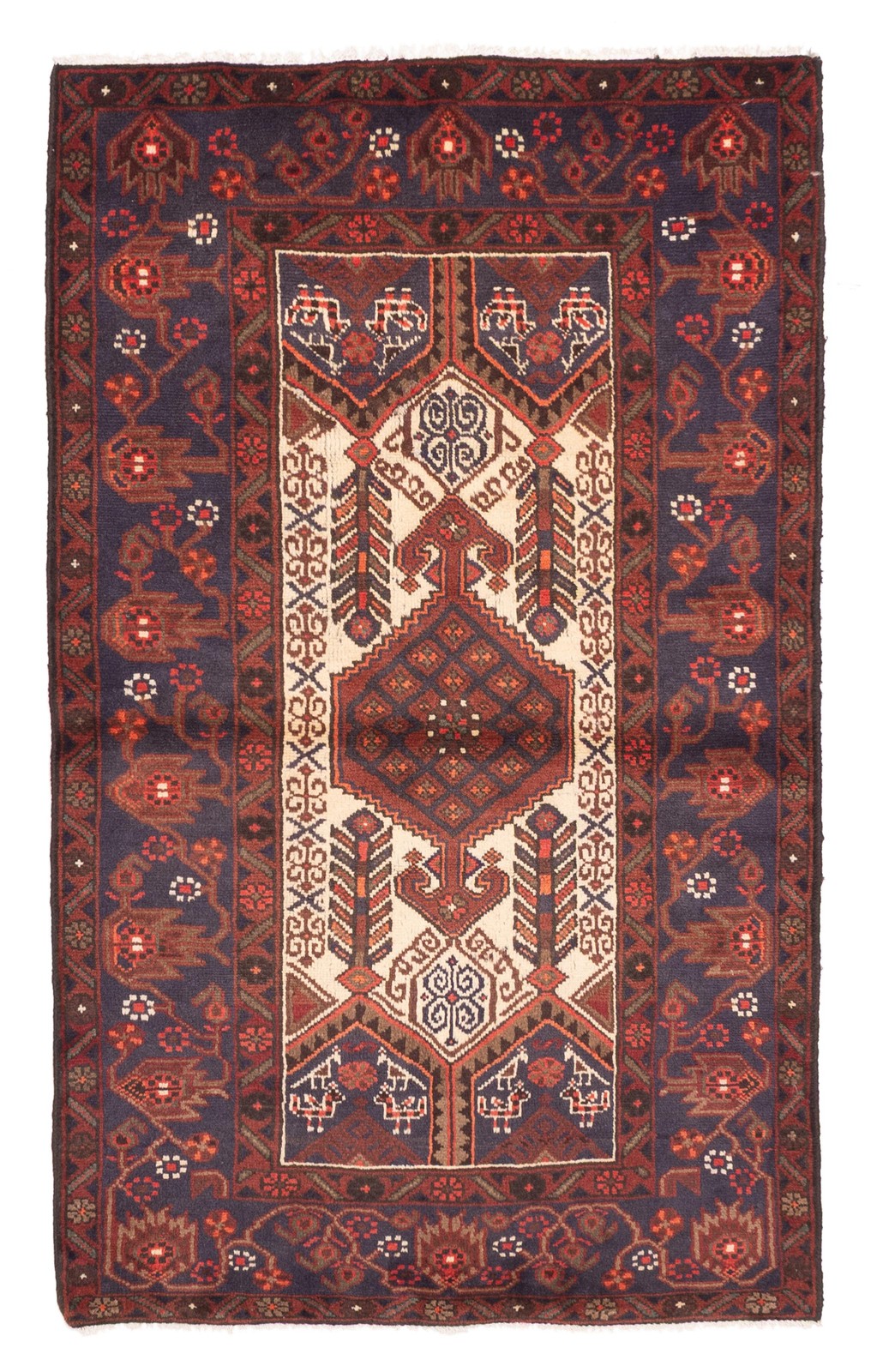 4’0″ x 6’6″ Vintage Hand Knotted Area Rug Traditional Oriental Wool Carpet