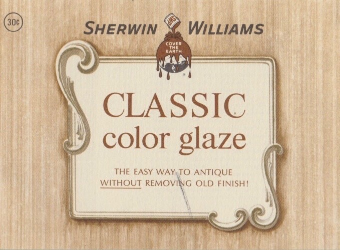 Vtg SHERWIN-WILLIAMS PAINT Classic Color Glaze Mid-Century Modern MCM Brochure