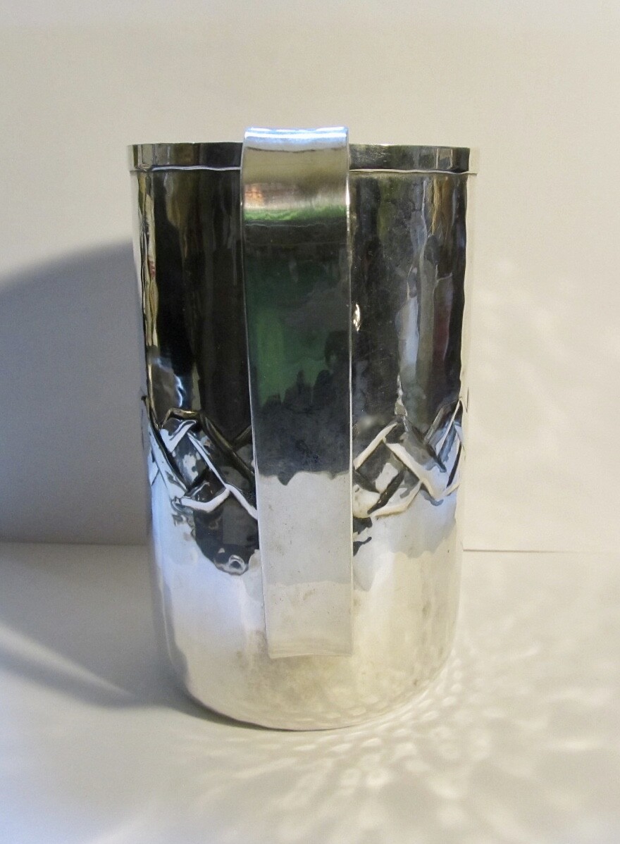 Vintage Sterling 800 Silver Italian Hand Made Pitcher 10 Troy Oz. 3 1/2 Cups
