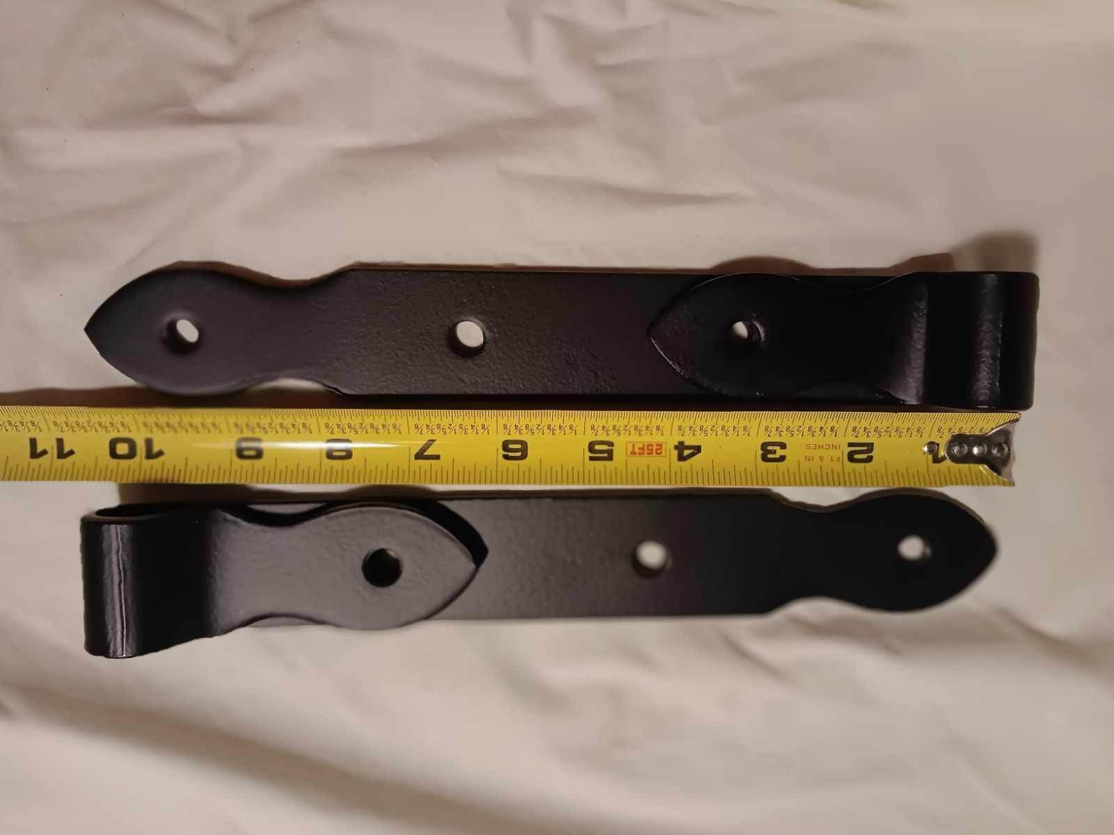 ANTIQUE WROUGHT IRON THICK DOOR STRAP/HINGE HARDWARE & POWDER COATED