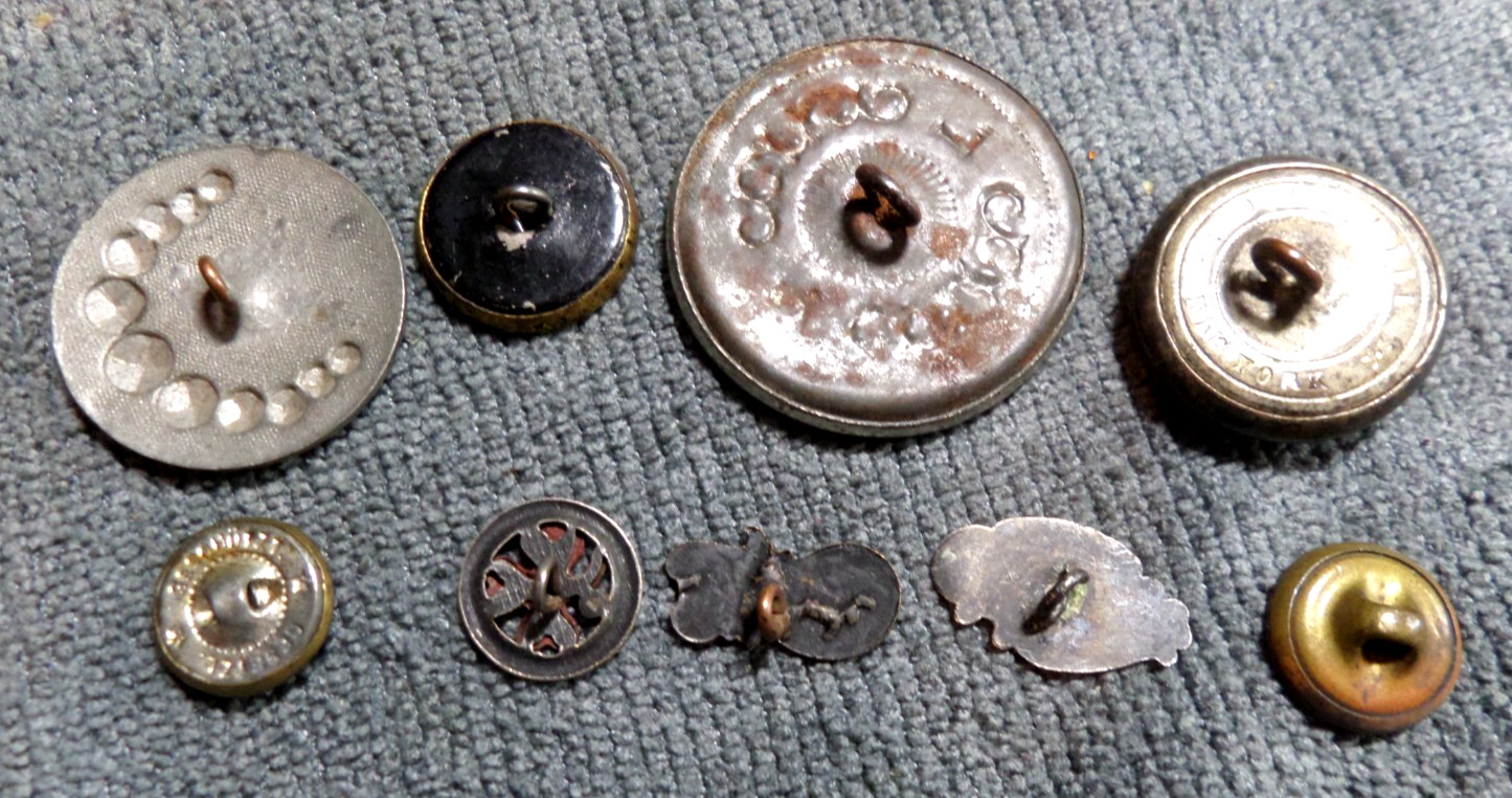 Lot of 70 Vintage Antique Metal Picture Work Uniform Buttons Various Patterns