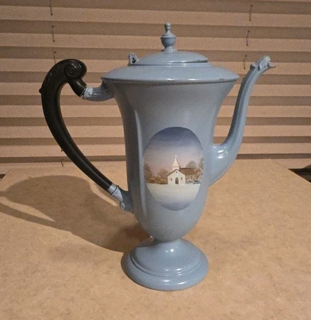 VTG 1940’s Art Deco Krome Kraft By Farber Bros Coffee Server Custom Painted