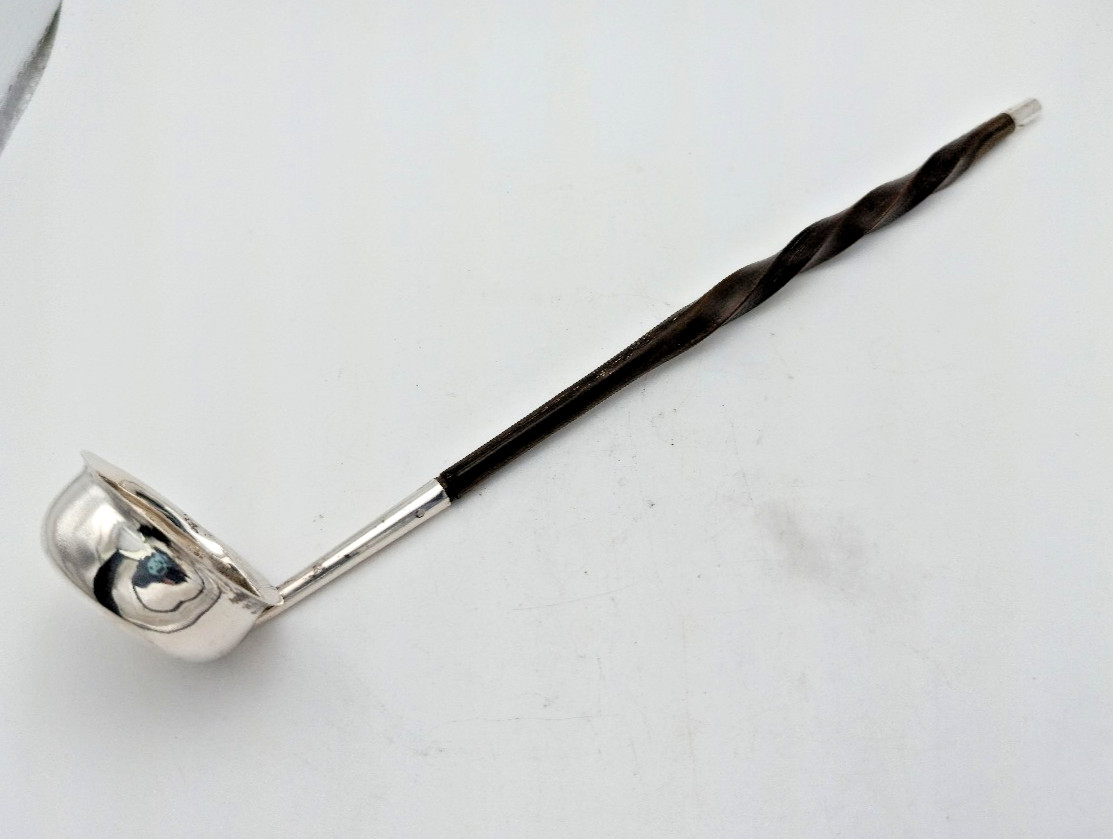 Antique 1800s Sterling Silver Toddy Ladle 9.5 Inches