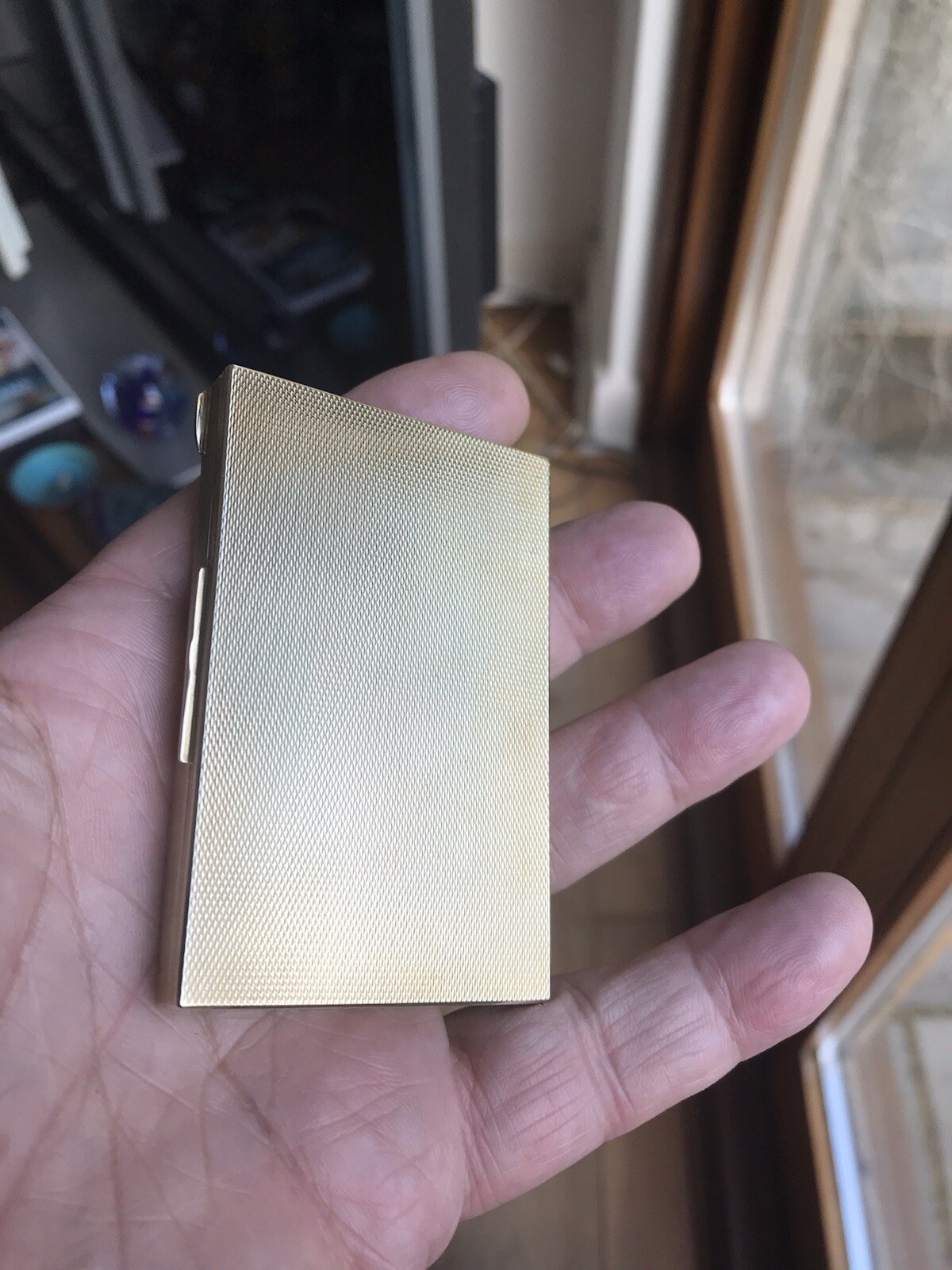 Antique French 19th C 14ct K Solid Gold Snuff Box Case LONDON 57.6 Gr No Scrap