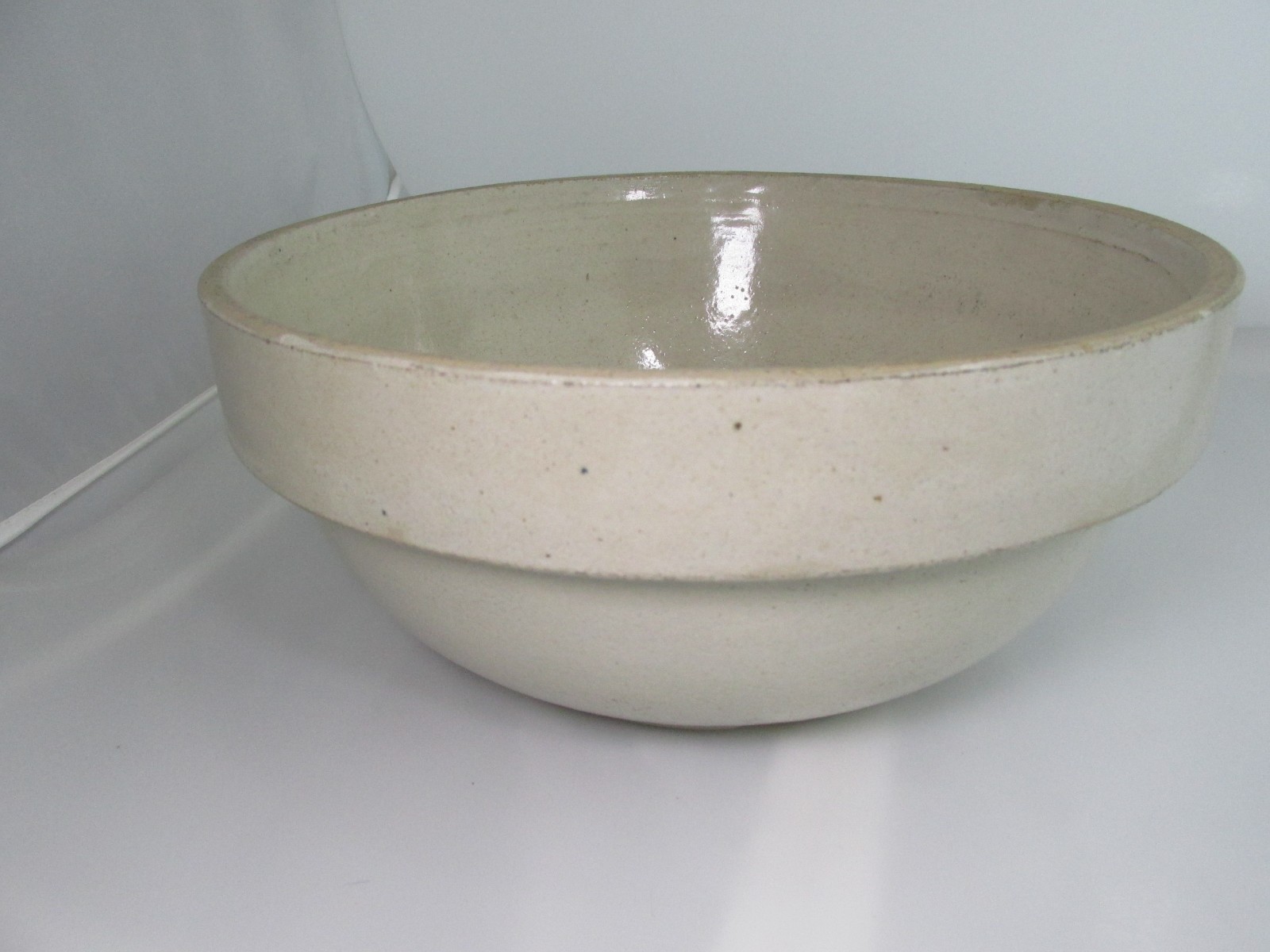 Antique Primitive Red Wing Stoneware Co. Shoulder Mixing Bowl 10 1/2” Farm