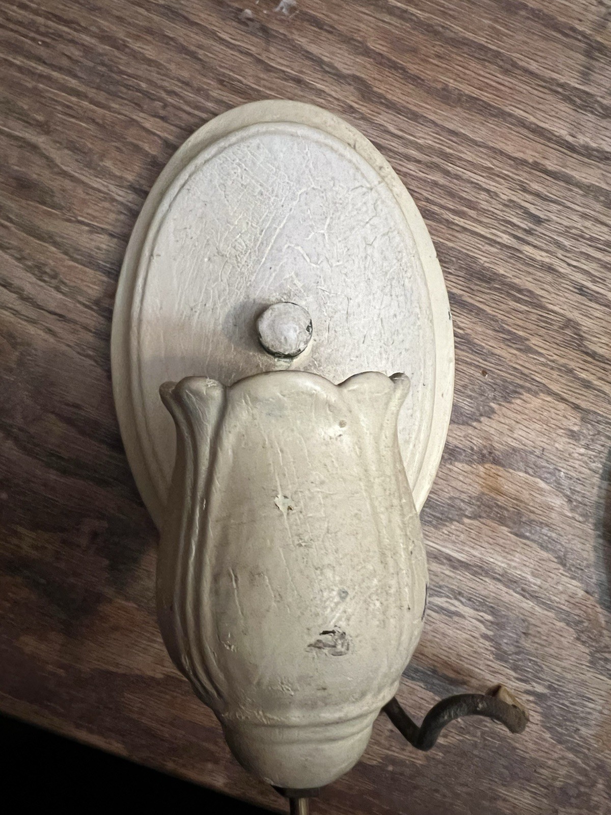 Antique Lightolier 1920s Brass or Cast Metal Electric Light Wall Sconce outlet