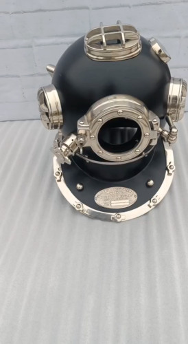 Black & Diving Helmet 18″ US Navy Mark V Deep Sea Divers Helmet Best for Gift