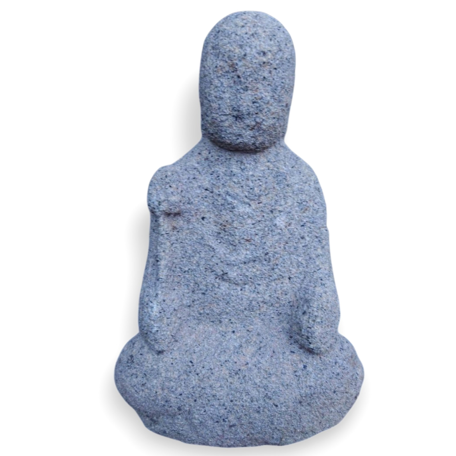 Japanese Antique Jizo Stone Statue 19th Century Buddhist Ksitigarbha 9.5 inch