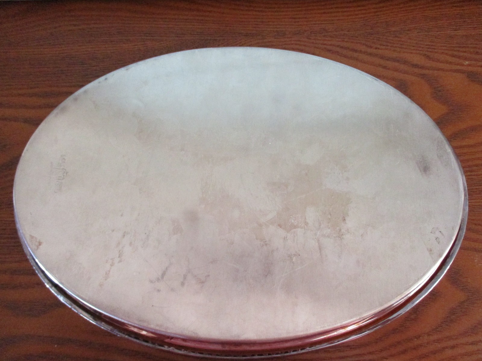 Vintage Leonard Silver Divided Relish Tray with Crystal Glass Insert