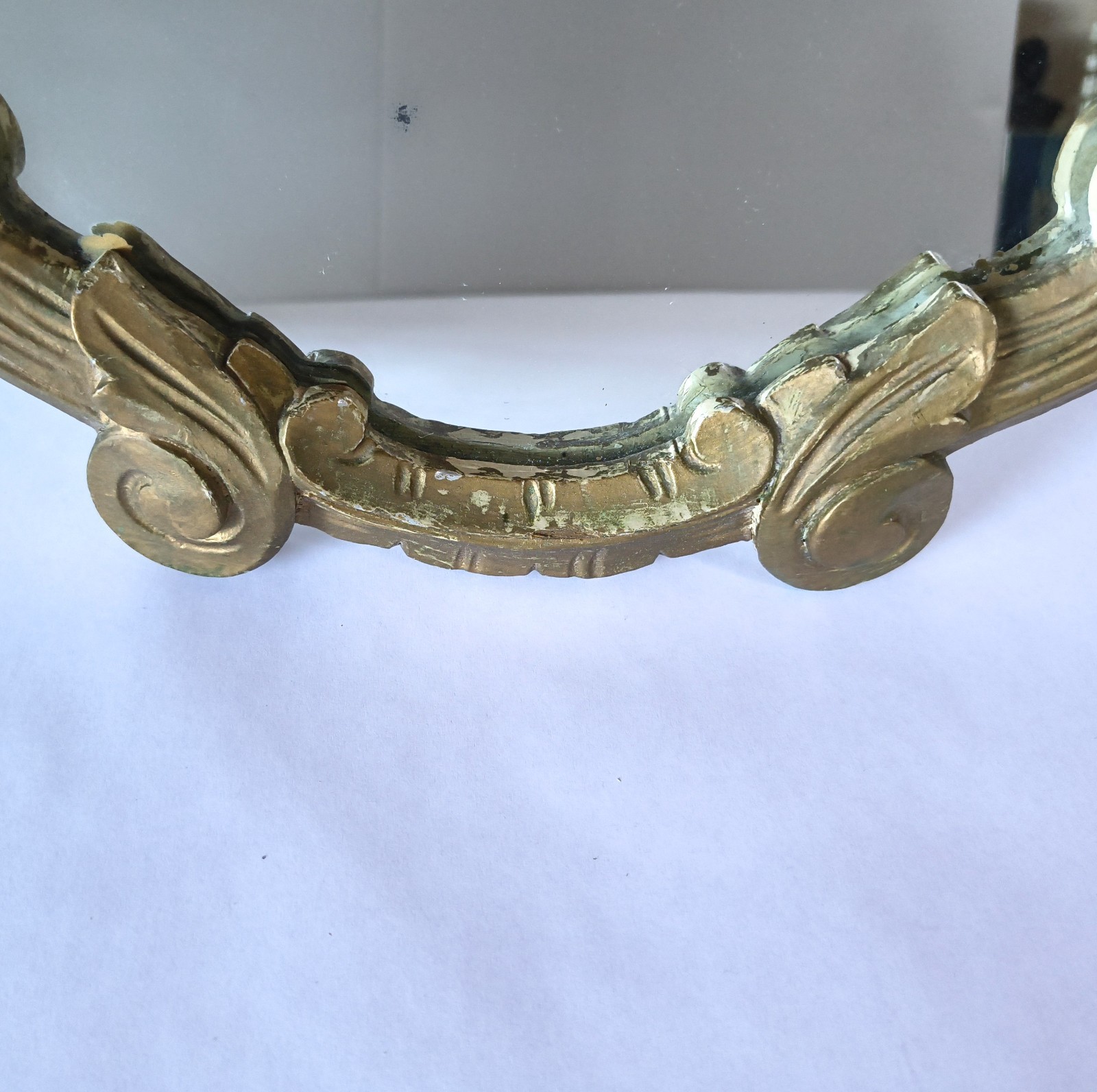 Antique Rococo-Style Gold Gilt Mirror