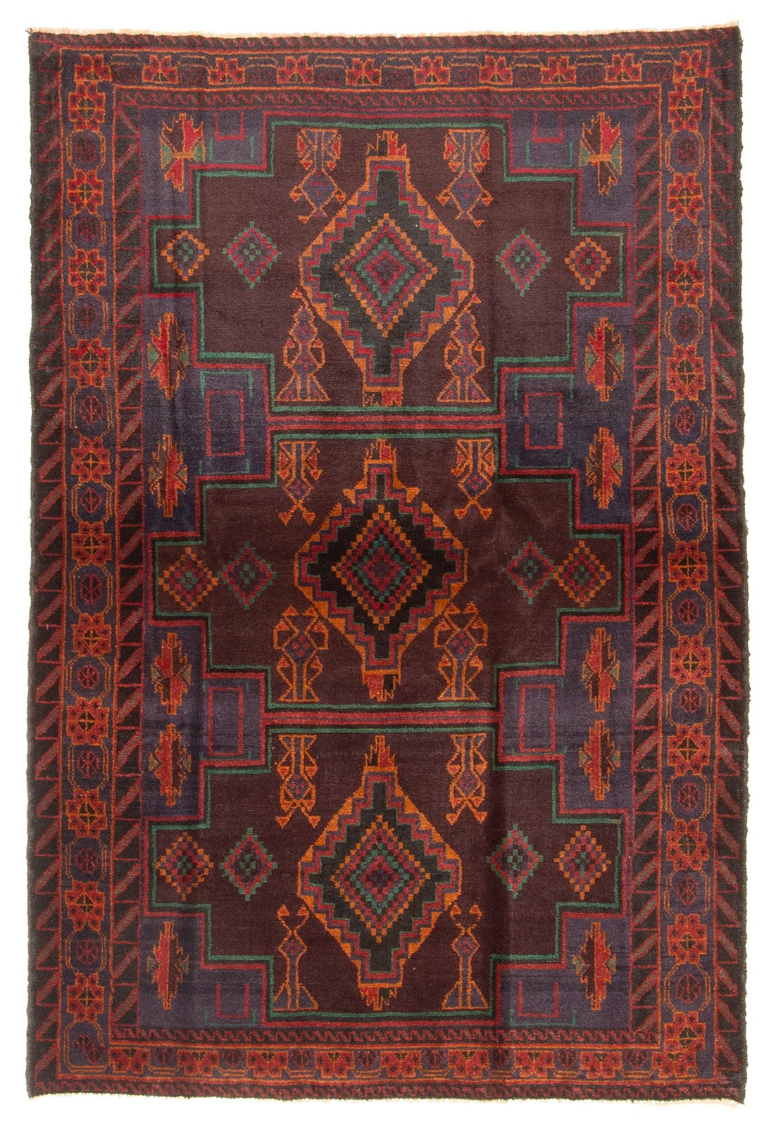 Traditional Vintage Hand-Knotted Area Rug 3’11” x 5’9″ Oriental Wool Carpet