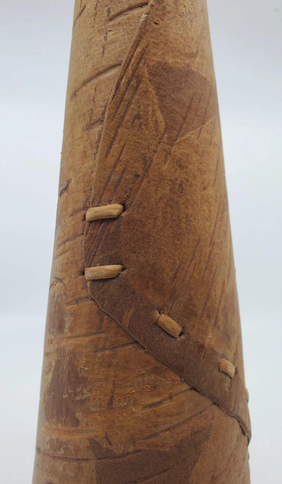 Antique Handmade Birch Bark Native American 1930’s Collectible 13.5″ Moose Call